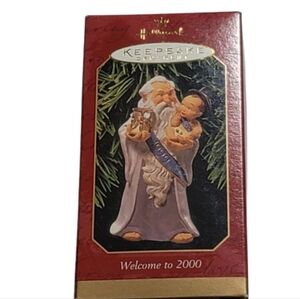 Hallmark 1999 "Welcome to 2000" Ornament New Year Holiday Christmas Ornament
